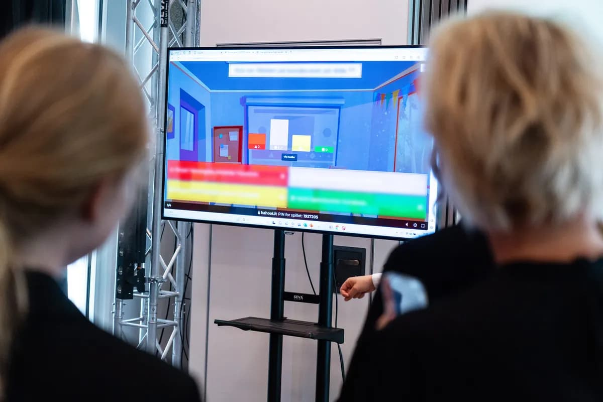 Interaktiv aktivitet med digital quiz på konferanse i Stavanger